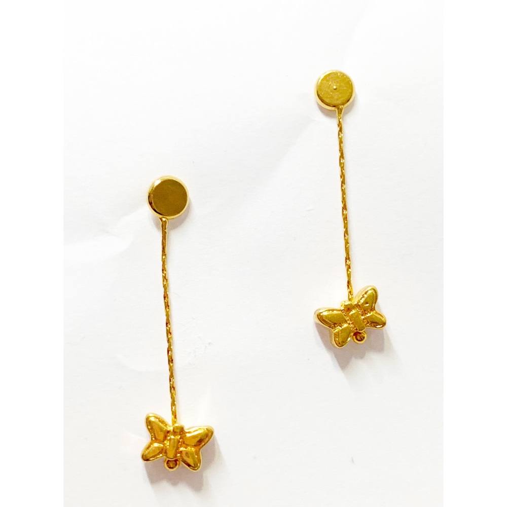 Macys Butterfly Gold Plated Dangle Earring NEW